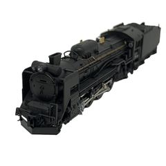 HOゲージ D5185 蒸気機関車 黒 [ポポンデッタで走行テスト→動かず
