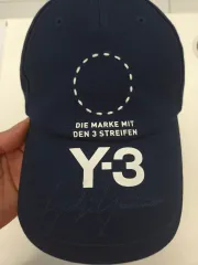 Y-3 YOHJI YAMAMOTO ヨウジヤマモト X アディダス ネイビー ベースボールキャップ ウール