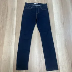 【226484】Levi's リーバイス  デニムパンツ　ジーンズ　ウエストゴム　SHAPING SLIM　コットン　27  ・ 312 ネイビー