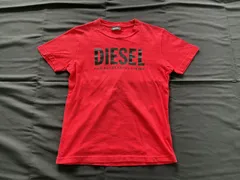 DIESEL ディーゼル ロゴTシャツ キッズ 赤 レッド