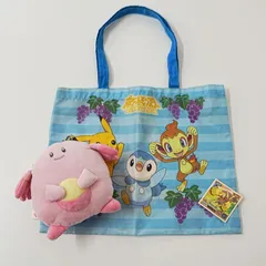 [NI] ポケットモンスター　ポケモン　Pokémon　ラッキー　ふわふわパスケース　レッスン トート バッグ　ダイヤモンドパール　ミミロップ　シール　3点まとめて