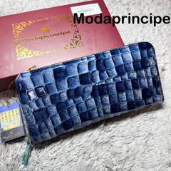 【未使用】Modaprincipe モーダプリンチペ 長財布 ラウンドファスナー モザイク エナメルのサムネイル