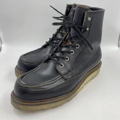 【中古】90s RED WING 新四角犬タグ アイリッシュセッター 50周年モデル 1952 ブラック サイズUS9E(27cm相当) △かかと折れ[24]のサムネイル