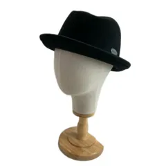 【中古】　KANGOL　バケットハット　バケハ　フェルトハット　帽子　無地　ワンポイント　ブランドロゴ　プレート　50+UPF　USA製　古着　/4112