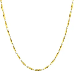 Jeroot 磁気ネックレス レディース おしゃれ 幅2mm 全長45cm サージカルステンレス チェーン ゴールド 専用BOX (yellow(45cm))