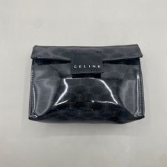 CELINE PARIS ポーチ マカダム柄 シルバー CELINE PARIS ポーチ マカダム柄 シルバー - メルカリ