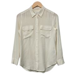 EQUIPMENT エキップモン シルクシャツ ブラウスピンク 定番 定価3万程