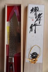 堺孝行 包丁165mm 朴水牛柄 専用箱入り (型番id16501) - メルカリ