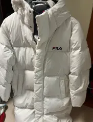 FILA フィラ 白 ダウンジャケット ロング丈 キム・ユジョン着用のサムネイル