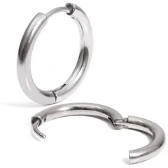 ステンレス レディース 18G メンズ 両耳 ピアス リングピアス 2個セット フープピアス