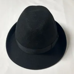 【230565】CA4LA カシラ  ウールハット　中折れ帽　ウール100％　帽子　レディース小物 ブラック