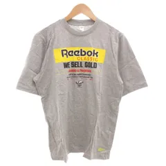 リーボック Reebok タグ付き Classics GP Gold Tee Tシャツ 半袖 クルーネック ロゴプリント L グレー FN2736 /GV