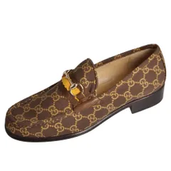 未使用 グッチ GUCCI ローファー モカシン ホースビット GG柄 ウェブス