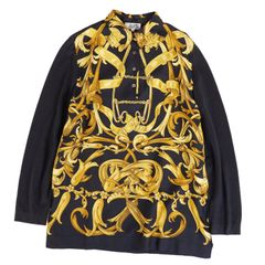 HERMES 馬具チェーン カシミヤ ツイルレーヌ シルク 半袖 M - メルカリ