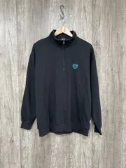 Red Cap Girl レッドキャップガール バックデザイン ハーフジップ スウェット sizeM/黒  ◇■ レディース