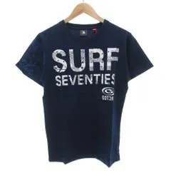 ガッチャ GOTCHA タグ付き Tシャツ 半袖 クルーネック ロゴ プリント M 紺 ネイビー 白 ホワイト /GV