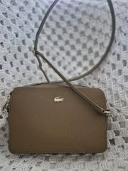 韓国 スタバ ラコステ LACOSTE コラボ バッグ アイボリー - メルカリ