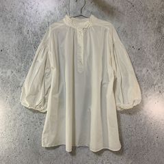 美品シップスエニィ上品フェミニン24SSヴィンテージサテンフリル