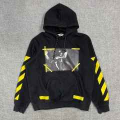 Off-White アートプリント パーカー ブラック - メルカリ