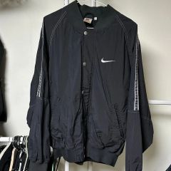 NIKE 稀少 90s 銀タグ 両面スウォッシュ MA-1 ブラック XL - メルカリ