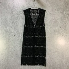 HK WORKS LONDON エイチケーワークスロンドン パネル柄 ロング丈 ジレ ブラック Mサイズ □〇のサムネイル