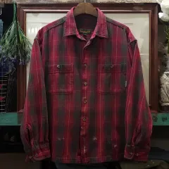 90s Timberland ティンバーランド シャツ チェック柄 フランネル シャツ ヘビーコットン クロップドシャツ XLのサムネイル
