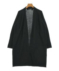 Ground Y 綿×レーヨン 異素材ドッキング 長袖 ロングカーディガン 黒
