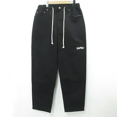 【三重本店】 中古 SAPEur | サプール SKATE PANTS MK3 スケートパンツ ロゴ刺繍 チノパンツ ブラック サイズ：M 【107】