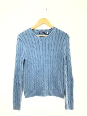 【中古品】 POLO RALPH LAUREN ポロ ラルフローレン ELBOW PATCH CABLE KNIT SWEATER エルボー パッチ ケーブル ニット セーター トップス 【168-260508-ty-08-tag】