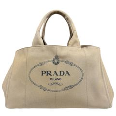 プラダ ガレリア ラージ サフィアーノ ショルダーバッグ レザー 1BA274 グレー レディース PRADA  中古 PRADA - プラダ ガレリア ラージ サフィアーノ ショルダーバッグ