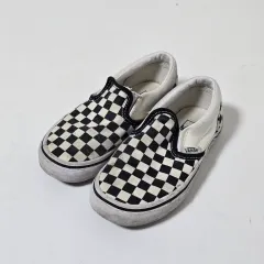 VANS キッズ Classic チェッカーボード スリッポン スニーカー 175 ㅋ