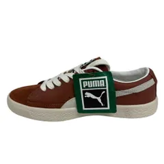 PUMA プーマ Basket VTG レザースニーカー レディース 23.5cm ブラウン アイボリー ローカット 本革 374922-09