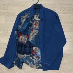 90s 00s リブシャツ ベロアシャツ USA製 vintage - メルカリ