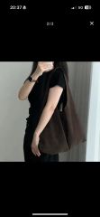 ZARA スプリットスウェードショルダーバッグ The ROW 90