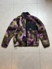 STUSSY タイダイ クマ フリース ジャケット XLのサムネイル