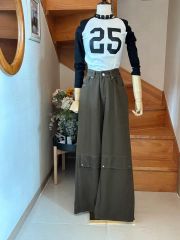 大人のためのきれいめカーゴパンツ ライラック M - メルカリ