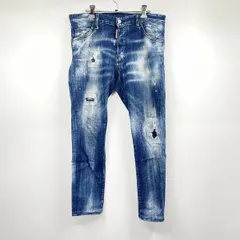【中古】DSQUARED2 ペイント ダメージデニム インディゴ サイズ46 ディースクエアード[17]のサムネイル