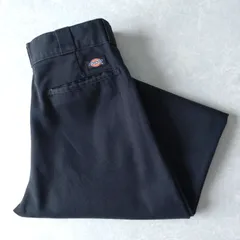 ■古着 Dickies ディッキーズ 874BK ワークパンツ チノ ORIGINAL FIT ブラック 黒 W32L32【D1824】