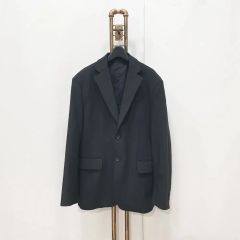 極美品 DESCENTE デサント ダブル テーラードジャケット 近年モデル 黒