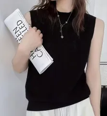 新品 ハイネック ノースリーブTシャツ ブラック 66 77