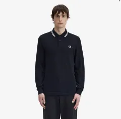 ロングスリーブ ツインチップ FRED PERRY フレッドペリー シャツ - ブラックのサムネイル