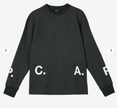 ☆新品タグ付き☆A.P.C. アーペーセー スウェット L 黒×黒#V.P.C 