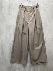 N. エヌ ナチュラルビューティーベーシック ボリューム ワイド パンツ sizeS/ベージュ ■◇ レディース