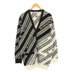 ジバンシィ GIVENCHY ジャガード ニットカーディガン 長袖 M 白 黒  BM90F84Y7A /KHのサムネイル