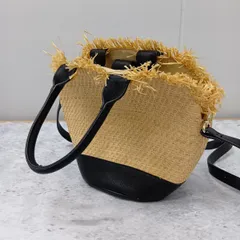 LOWRYS FARM ローリーズファーム 2WAY カゴ バッグ ベージュ / ブラック □〇のサムネイル