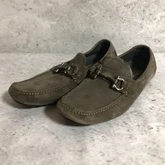 Ferragamo フェラガモ ドライビング シューズ ダーク グリーン 82/1 (26.5cm) □□のサムネイル