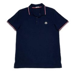 美品】MONCLER モンクレール ネイビー ポロシャツ L - メルカリ