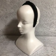 【 美品 】 UNITED ARROWS green label relaxing グリーンレーベルリラクシング ショート パイピング カチューシャ ブラック □□のサムネイル