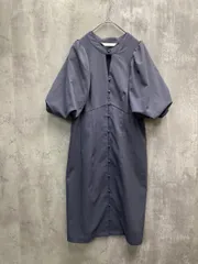 LILLIAN CARAT リリアンカラット パフスリーブ ワンピース size2/グレー ■◆ レディース