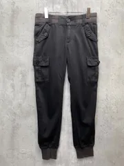 SOMETHING サムシング エドウィン LADIVA イージー ツイル スリム パンツ sizeS/ブラック  ■◇ レディース